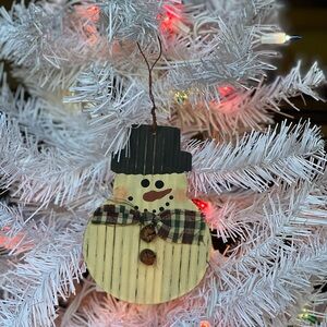 Vintage Snowman Christmas Tree Ornament